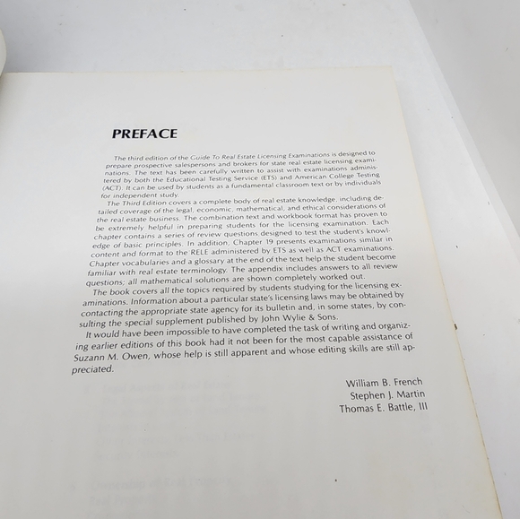 Guide To Real Estate Licensing Examinations For Salespersons And Brokers 3rd Ed. - Picture 7 of 10